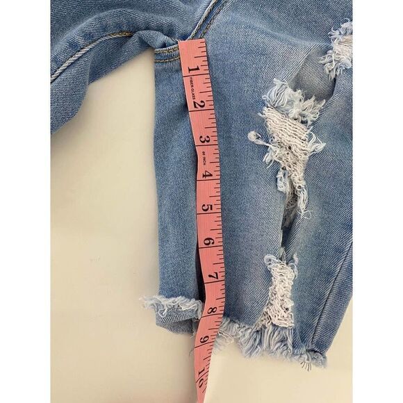 Wax Jeans Distressed Uber High Rise Cut-Off Jean Shorts Dirty Dancing - Sz Small - Picture 4 of 9